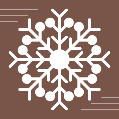 Kar Tanesi ikonu. vektör illüstrasyonu