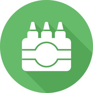 Güzellik kozmetik makyaj simgesi rozet stili