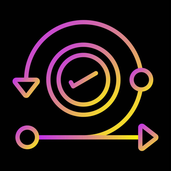 clock icon, vector illustration