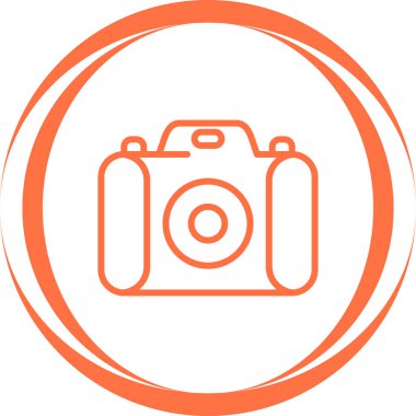 Kamera. Web simgesi basit illüstrasyon