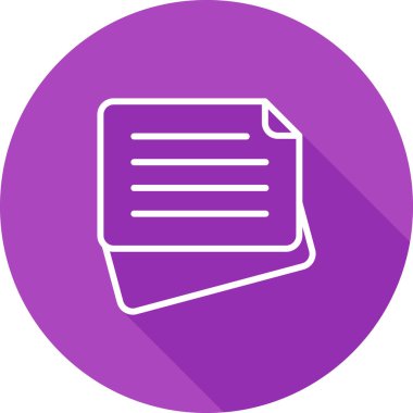 Belge simgesi, basit vektör çizim