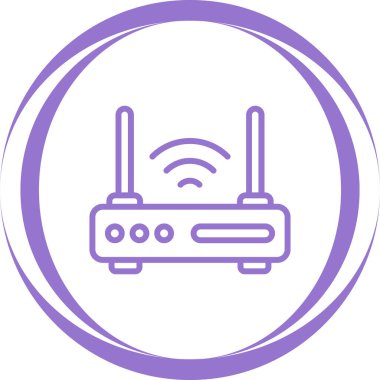 wifi router simgesi web basit illüstrasyonuName