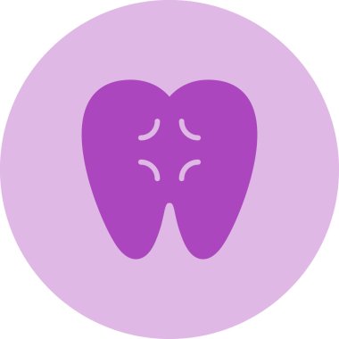 Diş. Web simgesi basit illüstrasyon