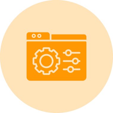 Ayarlama. Web simgesi basit illüstrasyon