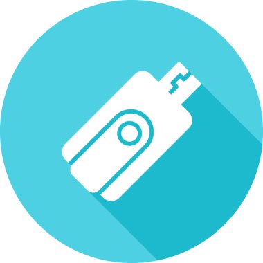 Pil simgesinin vektör illüstrasyonu