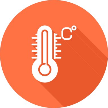 termometre simgesi, vektör illüstrasyonu