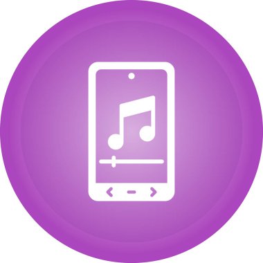 müzik aygıtı simgesi, vektör illüstrasyonu