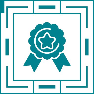 Rozet simge vektör çizim