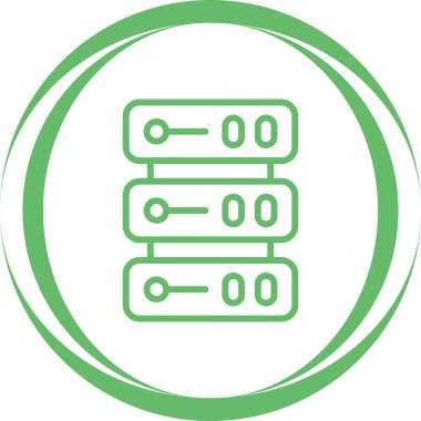 Veri Merkezi simgesini, vektör çizim