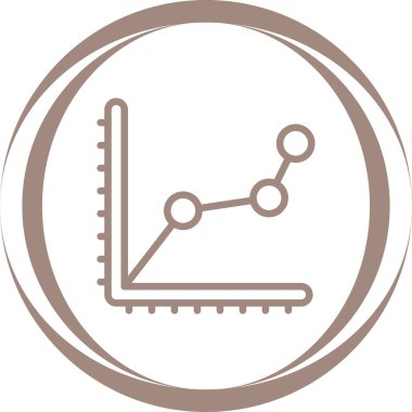 Bir grafik simgesinin vektör illüstrasyonu