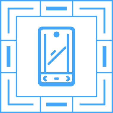 cep telefonu ikonu vektör illüstrasyonu