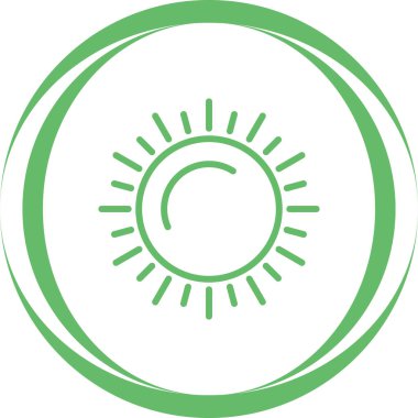 Moda Biçimli Güneş Enerjisi Simgesi İzole Arkaplan