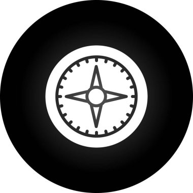 pusula web simgesi basit illüstrasyon