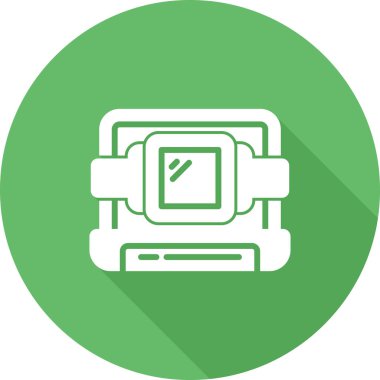 Yazıcı simgesi vektör illüstrasyonu