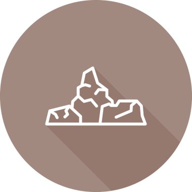 Modern b 'nin vektör illüstrasyonu harita simgesinden yoksun