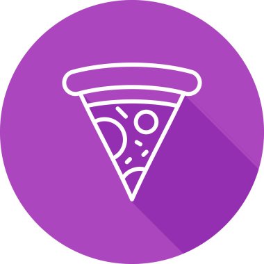 pizza. Web simgesi basit illüstrasyon