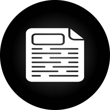 belge simgesi vektör illüstrasyonu