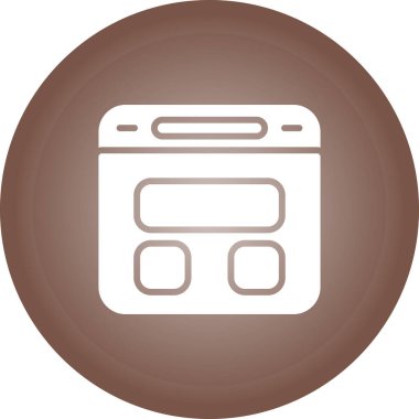 Bir web makinesinin vektör illüstrasyonu