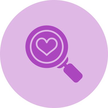 Kalp ikonu vektör illüstrasyonu