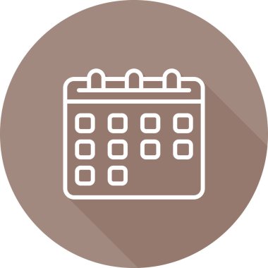 Takvim vektör simgesi modern basit illüstrasyon