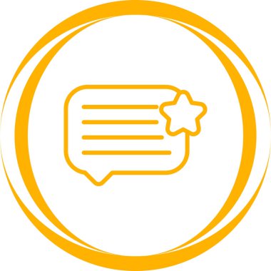 Yuvarlak vektör yıldız simgesi