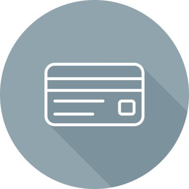 Kredi kartı vektör simgesi modern simge tasarımı illüstrasyonu