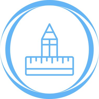 Mimari. Web simgesi basit illüstrasyon