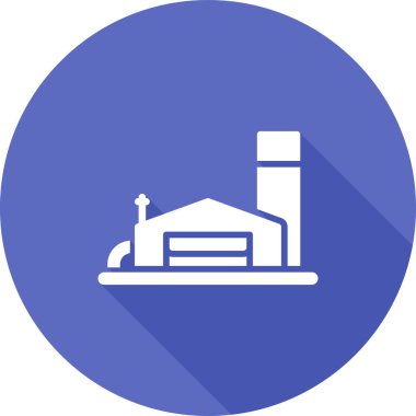 Fabrika. Web simgesi basit illüstrasyon