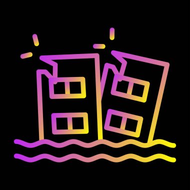 Modern ev simgesinin vektör illüstrasyonu