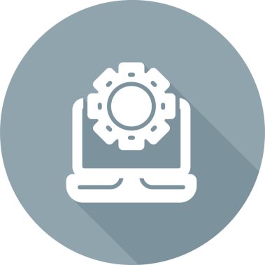 dişli simgesinin vektör illüstrasyonu