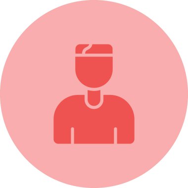 Vektör Adam düz simge illüstrasyonu