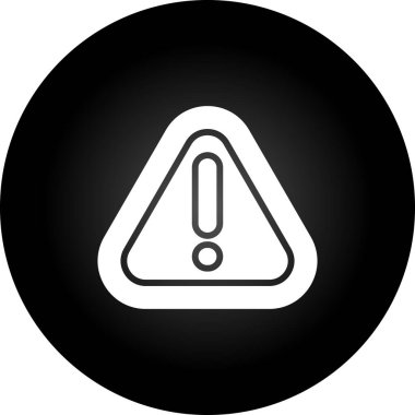 Moda biçimi izole edilmiş arkaplanda uyarı simgesi