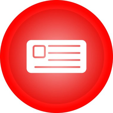 Kırmızı bir simgenin vektör illüstrasyonu