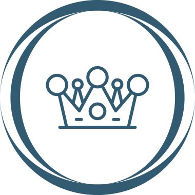 Taç. Web simgesi basit illüstrasyon