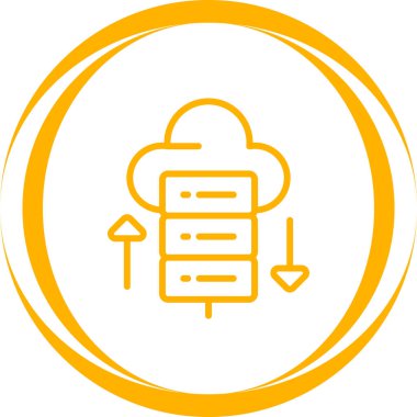 veri depolama simgesi, vektör illüstrasyonu, düz tasarım