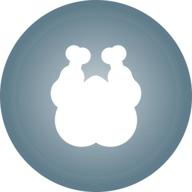 Tavuk simgesinin vektör illüstrasyonu