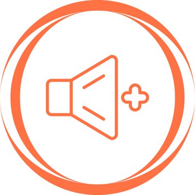 Basit bir hoparlör ve megafon simgesi