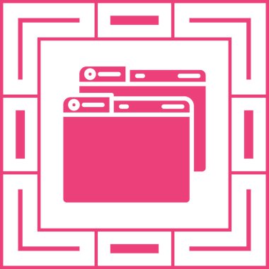 Windows web simgesi vektör çizimi