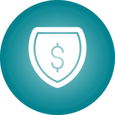 kalkan ikon vektör illüstrasyonu