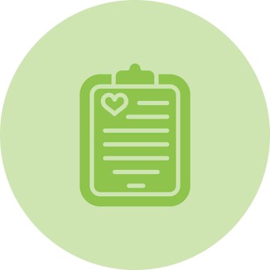 Kontrol listesi basit simgesi, illüstrasyon vektörü