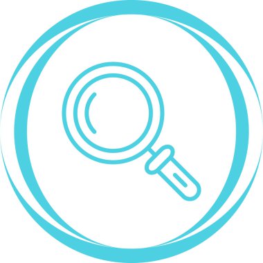 Büyüteç simgesi. Basit tasarım