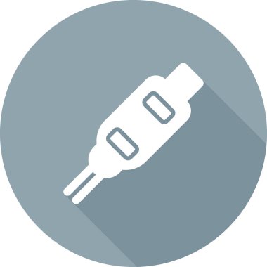 elektrik kablo simgesi, vektör illüstrasyonu