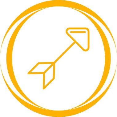 Bir yol işaretinin modern bir simgesinin vektör çizimi