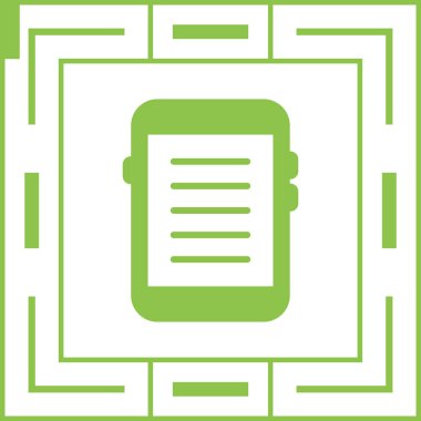 Modern bir simgenin vektör illüstrasyonu