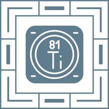 metal kimyasal element simgesi, basit satır biçimi