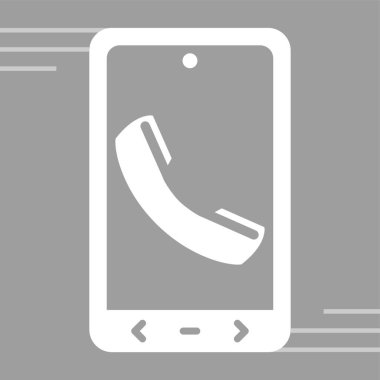 cep telefonu düz simgesi