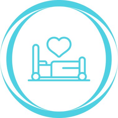 Kalp simgesinin vektör illüstrasyonu