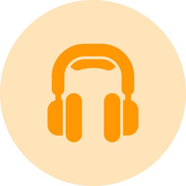 kulaklık simgesi çizimi, vektör 