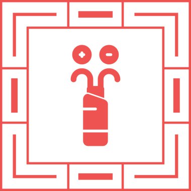 vektör Çin fener simgesi