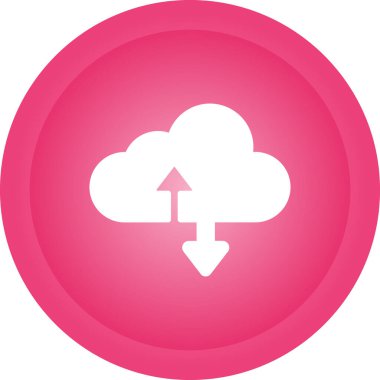 Yükle. Web simgesi basit illüstrasyon